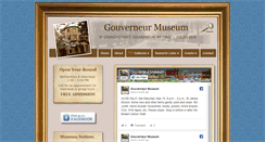 Desktop Screenshot of gouverneurmuseum.org