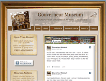 Tablet Screenshot of gouverneurmuseum.org
